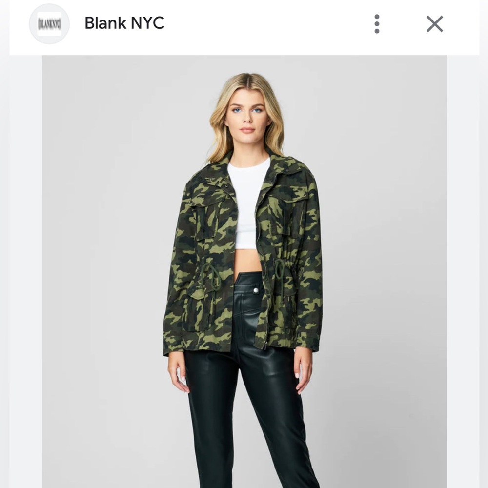 BLANK NYC CAMO UTILITY JACKET